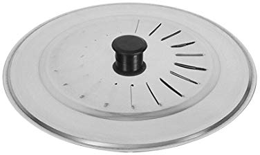 EUROXANTY® Coperchio per pentole e pentole | Coperchio multiuso | Coperchio paraspruzzi | Coperchio con manico ergonomico | Vari diametri | Coperchio in metallo | 26 cm