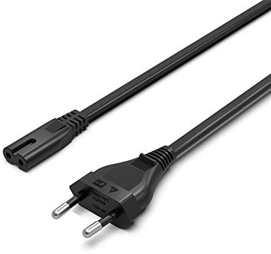 Superer 2-poliges Ladekabel Passend für HP, Canon, Samsung, LG, Philips | Kompatibel mit Sony, Panasonic, für Harman Kardon, OfficeJet Pro, Monitor, Drucker Stromkabel Netzkabel Stromkabel