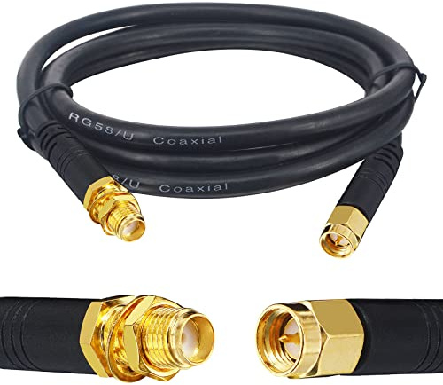 Boobrie 1M Cavo Coassiale RG58 SMA Maschio-Femmina per Antenna WiFi Router 3G 4G LTE LAN
