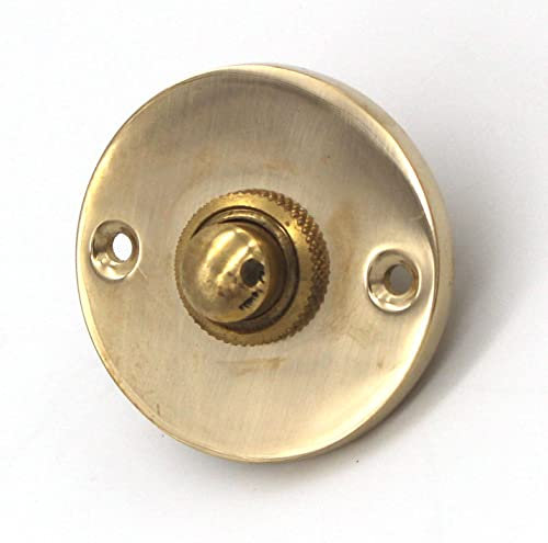 Ventano Plaque de sonnette antique en 5 couleurs différentes (laiton poli) – Fabriquée à la main selon des modèles historiques