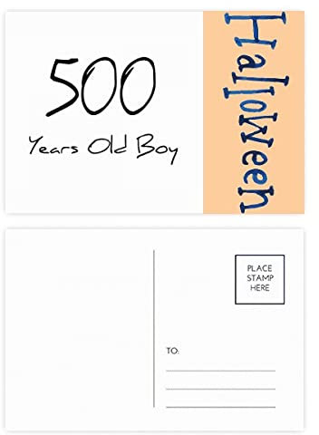 500 Jahre alt Junge Alter Art Deco Fashion Halloween Postkarten-Set Dankeskarte Postkarte Postkarte Seite 20 Stück