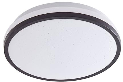 Lindby LED Deckenlampe Ø 28 cm, Deckenleuchte Bad Schutzart IP44 12W Badezimmerlampe Wohnzimmerlampe Küchenlampe Flurlampe Badleuchte