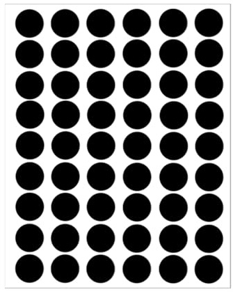 LICQIC Screw Hole Covers, 54 Pcs 21 mm, Black | Self Adhesive Caps Stick on Furniture Sticker Screw Hole