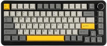 MechLands AK820 MAX HE Hall Effect Magnetic Gaming Keyboard, Adjustable Actuation, 8KHz Polling Rate, Wired Rapid Fast Keyboard, Creamy Gasket, RGB, NKRO for Win/Mac, QWERTY (Black)