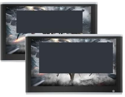 MZZYG Car DVD Player 11.6/13.3 Inch 4K 8Core Car TV Headrest Monitor Tablet Touch Screen Support Headset/HDMI In+Out/Mirror Link Video Player(Silver 13.3 3-32GB 2)