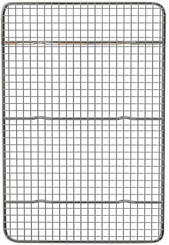 Aorwh Rejilla de Enfriamiento y Rejilla para Hornear, Se Adapta una Una Bandeja un Cuarto de Hoja, Acero Inoxidable, Rejillas de Alambre para Hornear Galletas y Tocino para Horno 40X30Cm