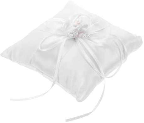 LIFKOME Trägerkissen Hochzeitskissen Dekoratives Kissen Schleifendesign für Hochzeitsfeierbedarf