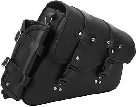 MOLUCKFU 1stück Motorrad Tasche Mit Werkzeugfach Und Wasserflaschenhalter Schnelle Abnehm-Montage Schwarz Für Motorrad Fahrrad Und Praktische Aufbewahrungstasche Für Schlüssel Handy Und