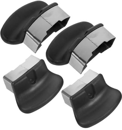 Hemobllo 4 Piezas De Accesorios Para Ollas Asas De Repuesto Para Ollas Vaporeras Salsas Asas Asas Cortas De Repuesto Acero Inoxidable Negro