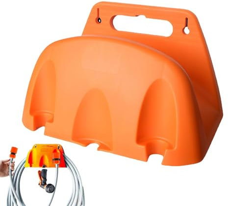 Hose Holder Wall Mounted Metal, Wall Mounted Garden Hose Pipe Cable Hanger Holder Tidy Bracket Rack, Sturdy Hoses Reel Hoses Hooks for Wall Storage, for Easy Gardens Watering