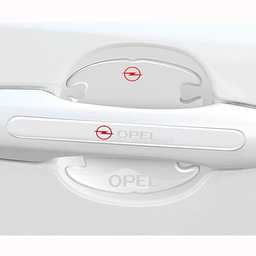 ALJLA 8 Stück Autotür Griffe Aufkleber für Opel Cascada 2013-2019, Auto Türgriff Lackschutzfolie -Autotürgriff Schutzfolie, Lackschutzfolien-Set -Kratzfest & Stylisch