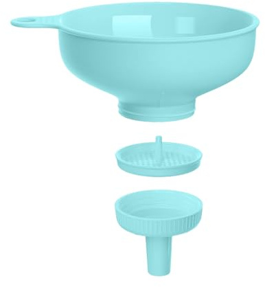 Bay - Kit d'entonnoir de mise en conserve 3 en 1 | Entonnoir de remplissage de cuisine | Cay -Pour aliments, remplissage de flacon de maçon, ensemble de fonds alimentaires multiples, bouteille