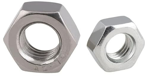 1PC/2PCS/5PCS/10PCS/20PCS M4 - M20 Linksgewinde Feine Sechskantmutter 304 Edelstahl Reverse Agon Muttern Zahn(M4(20pcs))