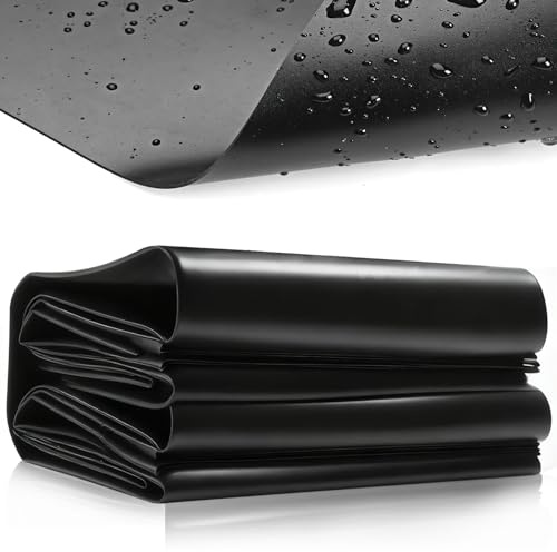 ENUTROF Lona para Estanque 3 x 4 m 0.2 mm de Espesor HDPE Lámina para Estanque Revestimiento de Estanque para Estanque Jardin Exterior Prefabricado, Estanque Tortugas, Fuentes Invernaderos(3x4m)