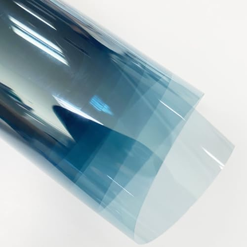 Alvorox - Scheiben Tönung Folie Auto, Blau VLT 70%, Wärmeblock Tönungsfolie, Nano-Keramiken PET Auto Scheibenfolie (50x300cm)