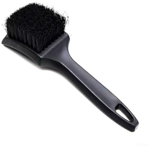 Spazzola per la pulizia dei cerchioni dell'auto con manico in plastica robusta (2 pezzi)