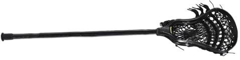 Dilwe Kids Lacrosse -Stick, Enhaced Learning, Leuchtende Farben, Sicherer Griff, Vielseitige Verwendung, Aluminiumlegierungskonstruktion, Robuste Struktur für Anfänger (Black)
