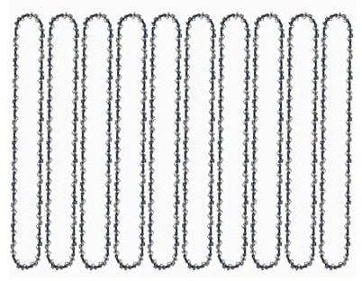 Cadena de Motosierra, Cadena de Motosierra de 14 Pulgadas, Calibre 3/8 LP, 50 eslabones de transmisión, Calibre 0,050, minisierra eléctrica(10pcs 14-Inch Chain)