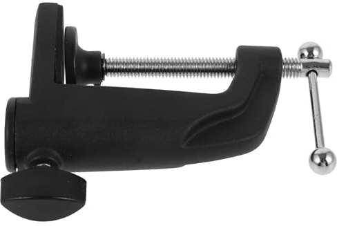 HOUDERCO Multifunktions Tischmikrofonklemme Aus Metall Mit Verstellbarer Schraube 5cm Erhöhte Tischhalterung Für Schreibtisch Und Aufnahmearbeitsplatz