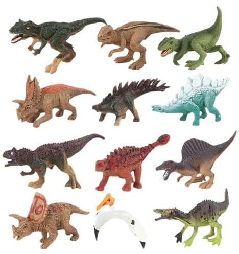 wueiooskj Dinosaurierfiguren, Dinosaurier Tierfiguren Sammlung, Tiermodelle, Dinosaurierspielzeug, Geschenk für Kinder zum Geburtstag und zu Feiertagen, Tier Actionpuppe, pädagogisches Geschenkmodell