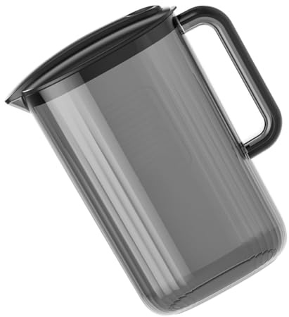 Keenso Brocca per L'acqua Brocca in Plastica Trasparente di Grande capacità per tè, Succhi di Frutta, Limonata, per Bevande Resistente Alle Alte Temperature per Feste in, 1 per L'acqua 4 Tazze