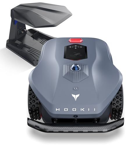 HOOKII Neomow X LE Tondeuse robot sans câble de limitation, jusqu'à 1500 ㎡, cartographie 3D LiDAR SLAM+Vision Fusion, pas de station RTK nécessaire, avec module 4G et GPS, hauteur de coupe 30-85 mm