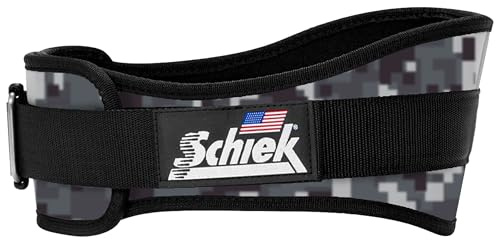 Schiek Sports 2006 Gewichthebergürtel aus Nylon, 15,2 cm, Stützgürtel für Powerlifting, langlebiges Einwegschnallensystem