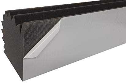 Akustikpur Akustikschaumstoff Bass Trap SELBSTKLEBEND - Optimierung der Raumakustik, ca. 100 cm x 20 cm x 20 cm