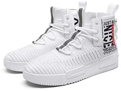 FUSHITON Scarpe Uomo Scarpe da Ginnastica Corsa Scarpe Alte Sneakers Scarpe Casual Sportive