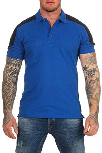 Mivaro Herren Arbeitspoloshirt mit Brusttasche - aus Piqué Baumwollmix - Regular Fit Arbeitsshirt Kurzarm - atmungsaktiv pflegeleicht bis 60 Grad waschbar - in Größen XS- 5XL - für Beruf und Freizeit