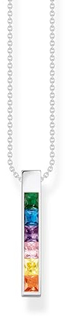 THOMAS SABO Damen-Kette 925er Silber Glasstein 32022495