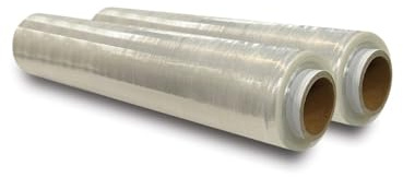 Paletten-Stretchfolie 400 mmx250 m,reißfeste Schrumpffolie,wasser- und feuchtigkeitsbeständige Paletten-Stretch-Schrumpffolie,hochwertige einfach zu bedienende Palettenfolie (transparent, 2 Rollen)