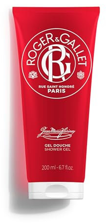 Roger&Gallet - Gel Douche Jean Marie Farina 200ml - Aloe Vera - Base lavante 100% d'origine végétale - Mousse Onctueuse