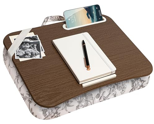 LAPGEAR Designer Schoßschreibtisch mit Handyhalterung und Geräteleiste – Kolibri-Toile – passend für Laptops bis zu 39,6 cm (15,6 Zoll) – Style-Nr. 45413