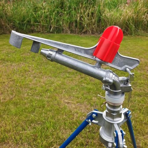 SPORTARC Landwirtschaft Bewässerungssprinkler Hochdruck-Gartensprenger für 360° Einstellbarer Aluminiumlegierung Rasensprenger