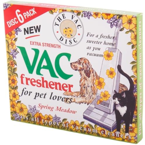 Citystores® Vac Vacuum Cleaner Air Freshener Pet Lovers Home Office Cleanliness Extra Strength Fresh Fragrance Fits All Hoovers Spring Meadows 6 Discs 3453