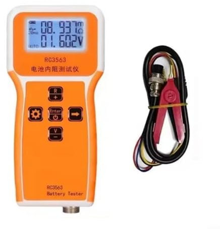 Battery Tester With LCD Display, Digital Battery Voltage Resistance Tester, Voltage Resistance Tester For Lithium Ion Batteries(Tester + Clip)