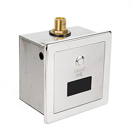 Automatisch Urinal Sensorspülung, G(1/2) Urinal Sensor Spülventil, Verdeckte Hygienische Toiletten-Urinalspülung, Intelligente Urinal Induktive Toilettenspülung für Urinal WC