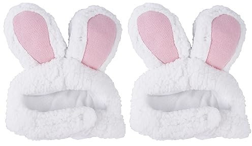 YARNOW 2stücke Kaninchen Ohren Warme Haustier Mütze Für Katzen Winter Schutz Anzieh Mütze Für Haustier Outfit