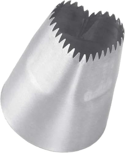 Silver Heart-Shaped Cake Icing Piping Decorator Stainless Steel Dessert Mold Shaping Piping Tips Nozzles Mold Cake for Piping Flowers Icing Pastry Frosting Nozzles Large Set Icing