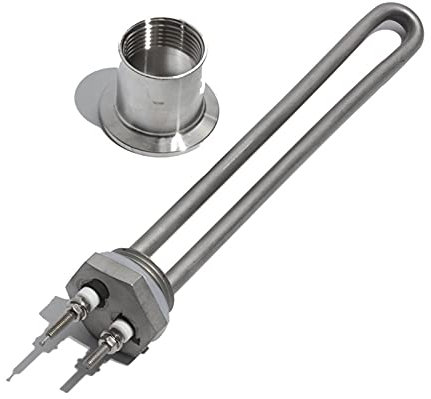 Piezas del calentador de agua Elemento calefactor de inmersión de 1 pulgada DN25 BSP de bajo voltaje, CC 12 V/24 V/48 V, for calentador de agua solar, 300 W/600 W, 304SUS (color: BSP, tamaño: CC 12 V)