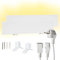 Dalsys Riscaldatore antimuffa 60W, 12 x 60 x 1,3cm, 2 pannelli, antimuffa per parete e bagno, riscaldatore elettrico a infrarossi, certificato IP44