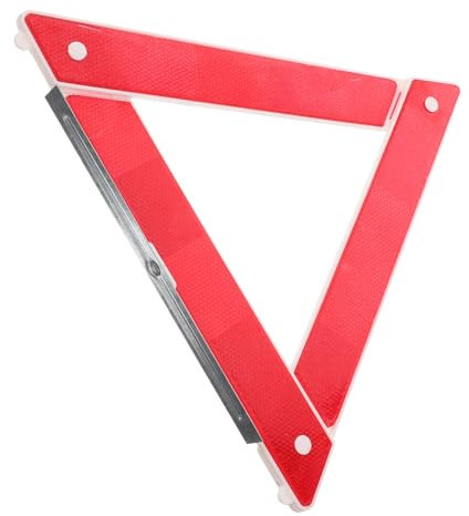 HORIALENCE Triangolo Riflettente Sicurezza Pieghevole per Auto Avvertimento Compatto e Portatile Materiale Resistente per Emergenze Alta Visibilità