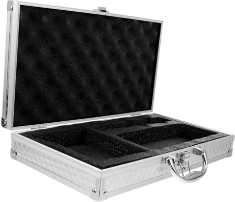 Gatuida Mikrofonkoffer Mit Schwammhülle Mikrofon-aufbewahrungskoffer Tragbares Mikrofonkoffer Aus Mikrofonhalter Für Drahtlose Mikrofone Mikrofon-tragekoffer Mit Griff