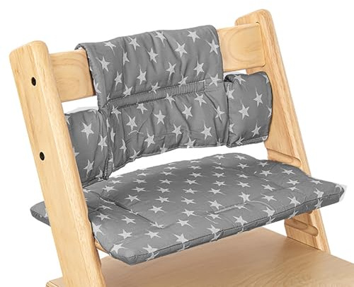 BOYIFEIJIE Sitzkissen für Tripp Trapp Hochstuhl, Weich Gepolstert, Leicht zu Befestigen, als Zubehör für Stokke Tripp Trapp, Erhältlich (Stern)