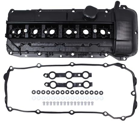 HouYeen Cylinder Head Valve Rocker Cover with Seal for B-M-W 3 5 7 Series E46 E39 E60 E61 E65 E66 E67 X3 E83 X5 E53 Z4 E85 2000-2010 Petrol