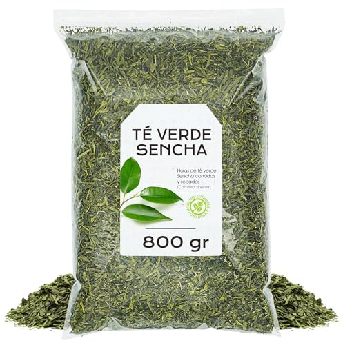 Te Verde Sencha 800g | Antioxidante y Depurativo, ideal para bajar peso, Con Sabor Fresco y Equilibrado, Destaca por su Aroma Vegetal