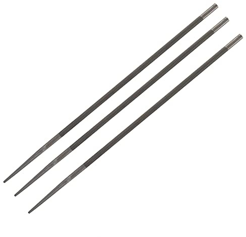 Wifehelper Kettensägefeilen, 3 STK 5.2mm Runde Kettensäge Kettenfeilen Schärffeilen für Kettensägeblattwiederherstellung