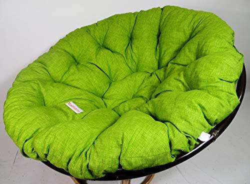 Rattani - Polster, Kissen, Auflage, Ersatzpolster für Rattan Papasansessel, Stoff Nuevo Loneta, D 130 cm, Made in EU