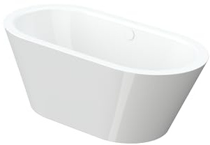 Bette Starlet Oval Silhouette, 150x80cm, freistehende Badewanne, 2700CFXXK, Farbe: Weiß - 2700-000CFXXK